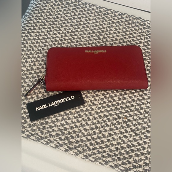 Karl Lagerfeld Handbags - Karl Lagerfeld Red Wallet NWT